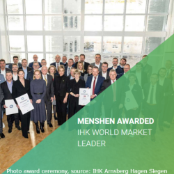 Menshen Awarded IHK World Market Leader